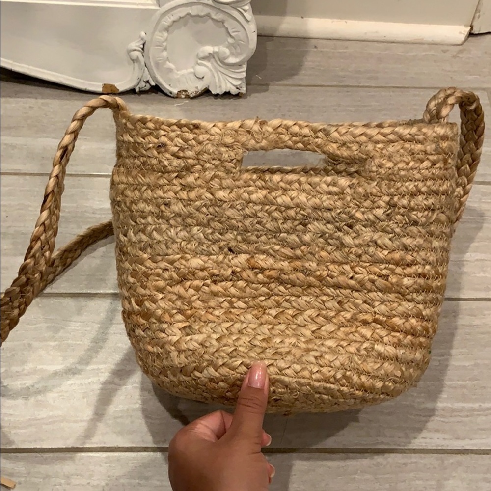 Zara woven crossbody bag